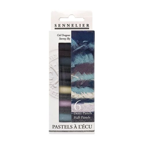 Image of Sennelier Soft Pastel 6 Half Stick Set Stormy Sky