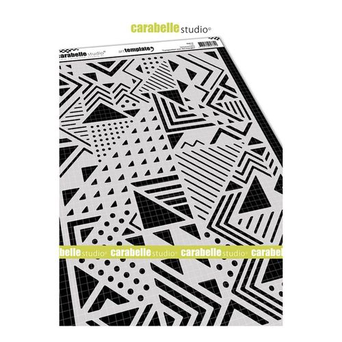 Image of Carabelle Studio Art Stencil Composition with Triangles