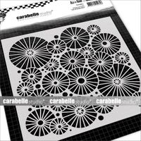 Carabelle Studio Art Stencil Set of Umbrellas
