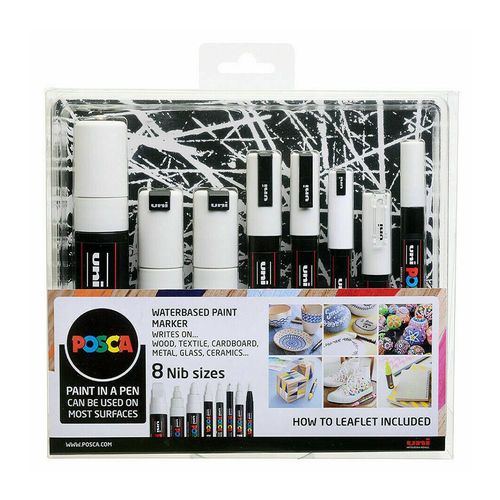 Zieler : Acrylic Paint Marker Pens : 2.5mm Medium Tip : Set of 12 - Zieler  - Brands