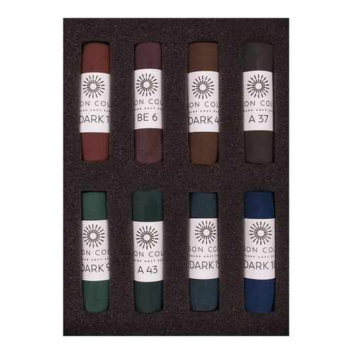 Image of Unison Colour Soft Pastel Dark Colours Set of 8