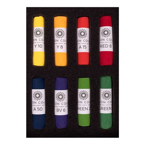 Image of Unison Colour Soft Pastel Bright Colours Set of 8