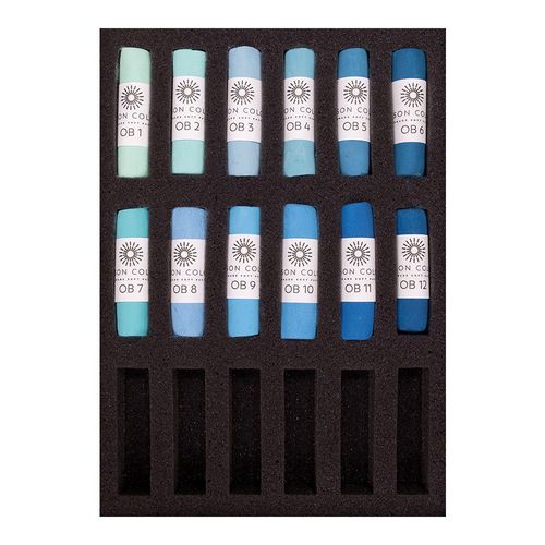 Image of Unison Colour Soft Pastel Ocean Blue Set (OB1 to OB12)