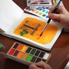 Thumbnail 4 of Viviva Watercolour Pans Original 16 Colour Set