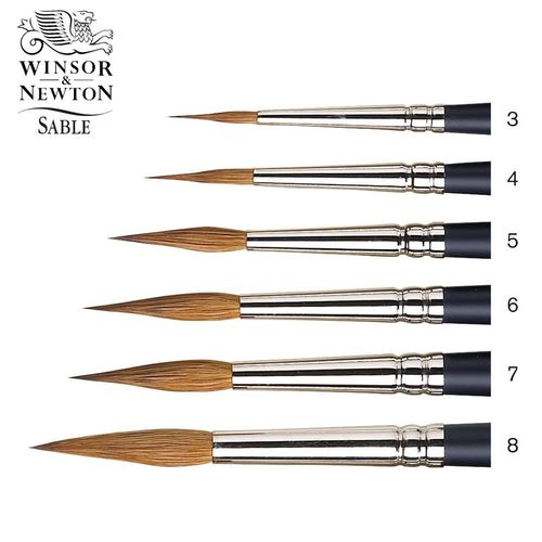Image of Winsor & Newton Artists' Watercolour Sable Brush Pointed Round