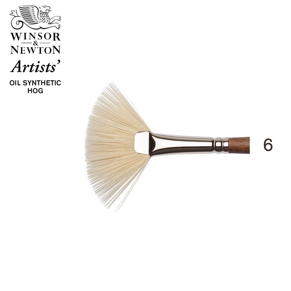 Artists' Oil Synthetic Hog Brush - Artists' Oil Synthetic Hog Brush, Flat,  Long Handle, Size 1
