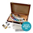 Thumbnail 1 of Winsor & Newton Anglezarke Artisan Water Mixable Oil Paint Wooden Box Set