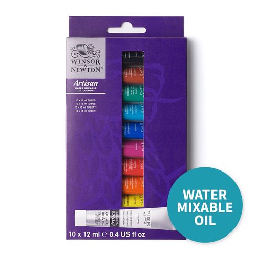 Image of Winsor & Newton Artisan Water Mixable Oil Paint 10 x 12ml Tube Set