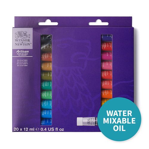 Image of Winsor & Newton Artisan Water Mixable Oil Paint 20 x 12ml Tube Set