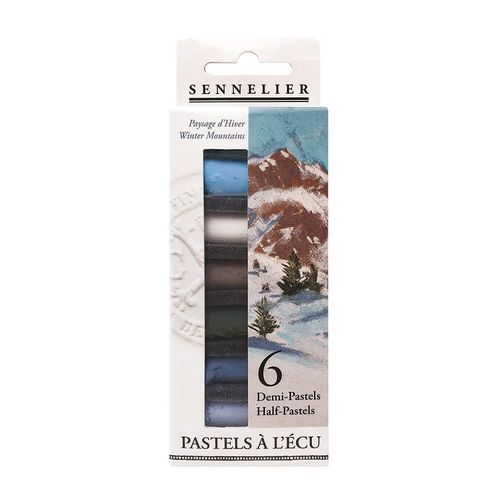 Image of Sennelier Soft Pastel 6 Half Stick Set Winter Mountains