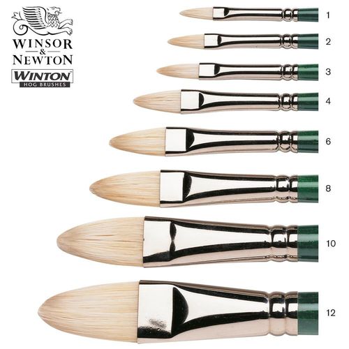 Image of Winsor & Newton Winton Hog Filbert Oil Brushes